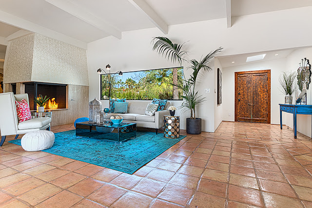Modern Moroccan staged home in palm Springs, 