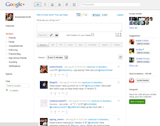 Twitteran Di Dashboard Akun Google Plus | Khamardos Blog