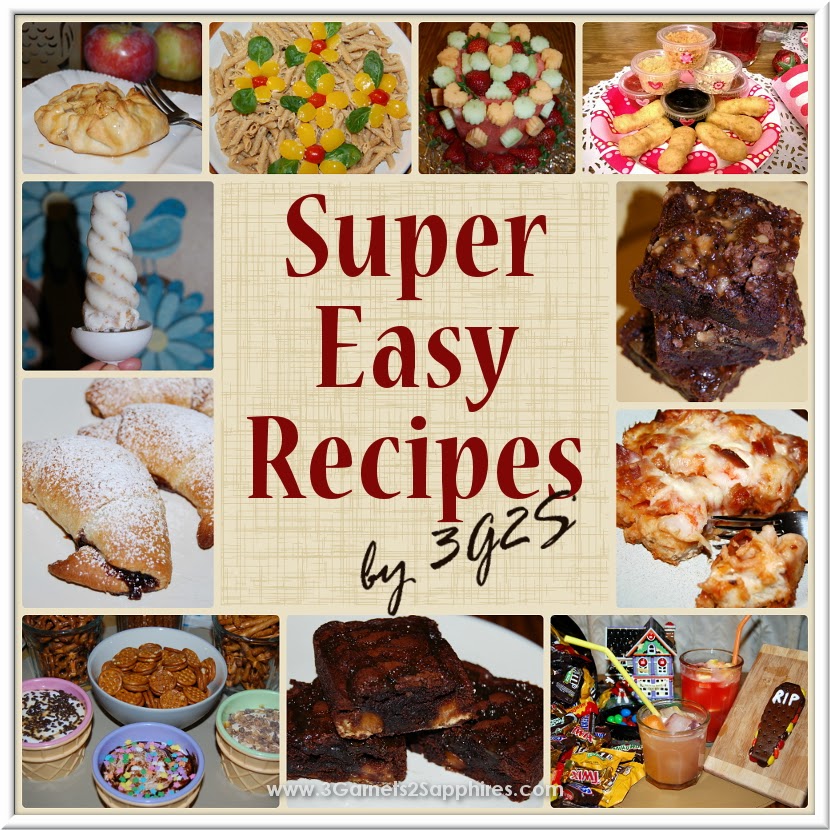 List of Super-Easy Recipes | www.3garnets2sapphires.com
