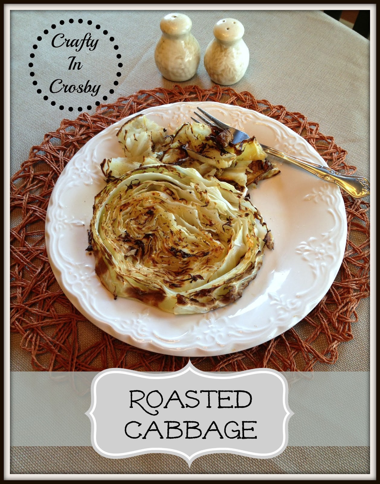 Crafty in Crosby Roasted Cabbage