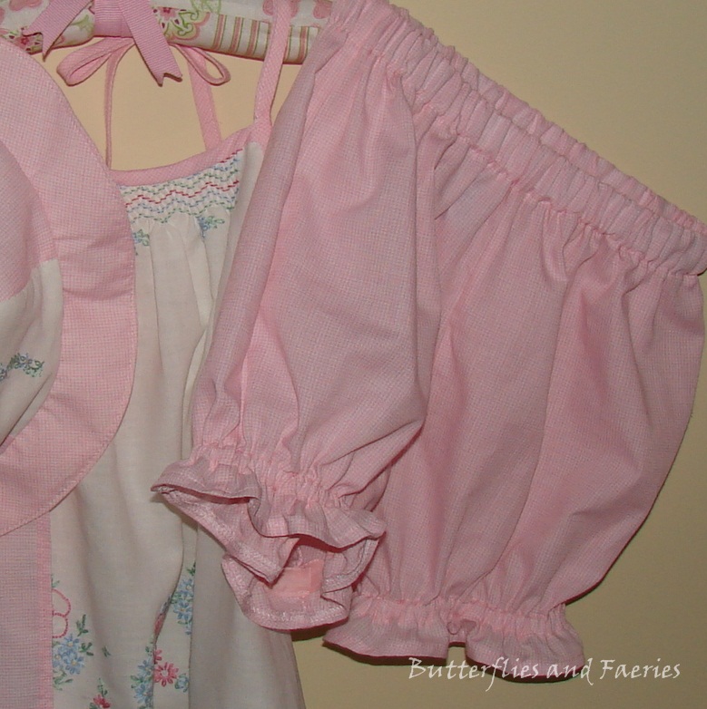 Karen's Butterflies and Faeries Vintage Pillowcase As a Smocked