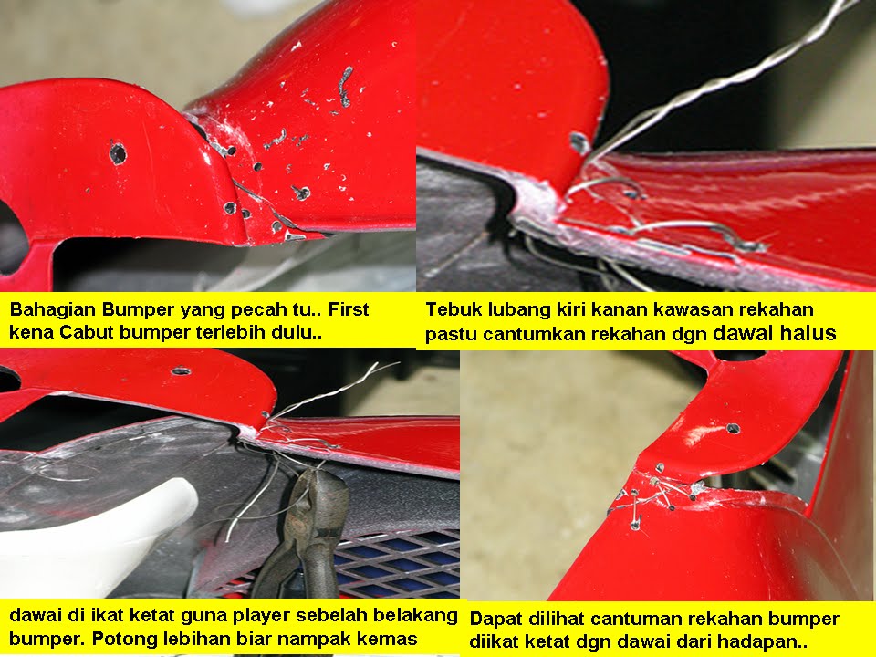 Fire Starting Automobil TIP2 DIY Bumper kereta Pecah