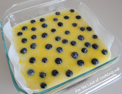 Lemon and Blueberry Bars with a Coconut Crust
