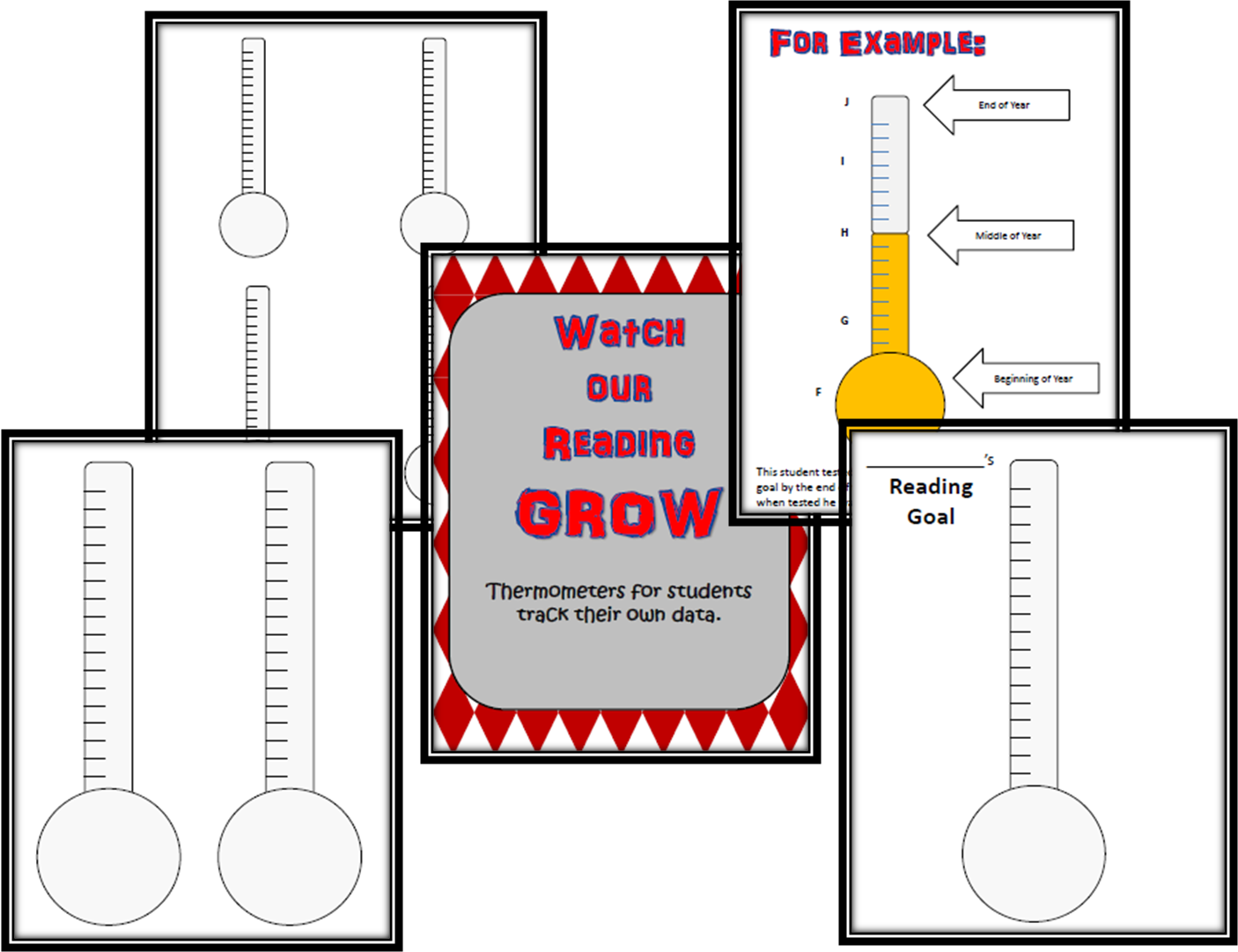http://www.teacherspayteachers.com/Product/Student-Growth-Thermometer-Charts-1098049