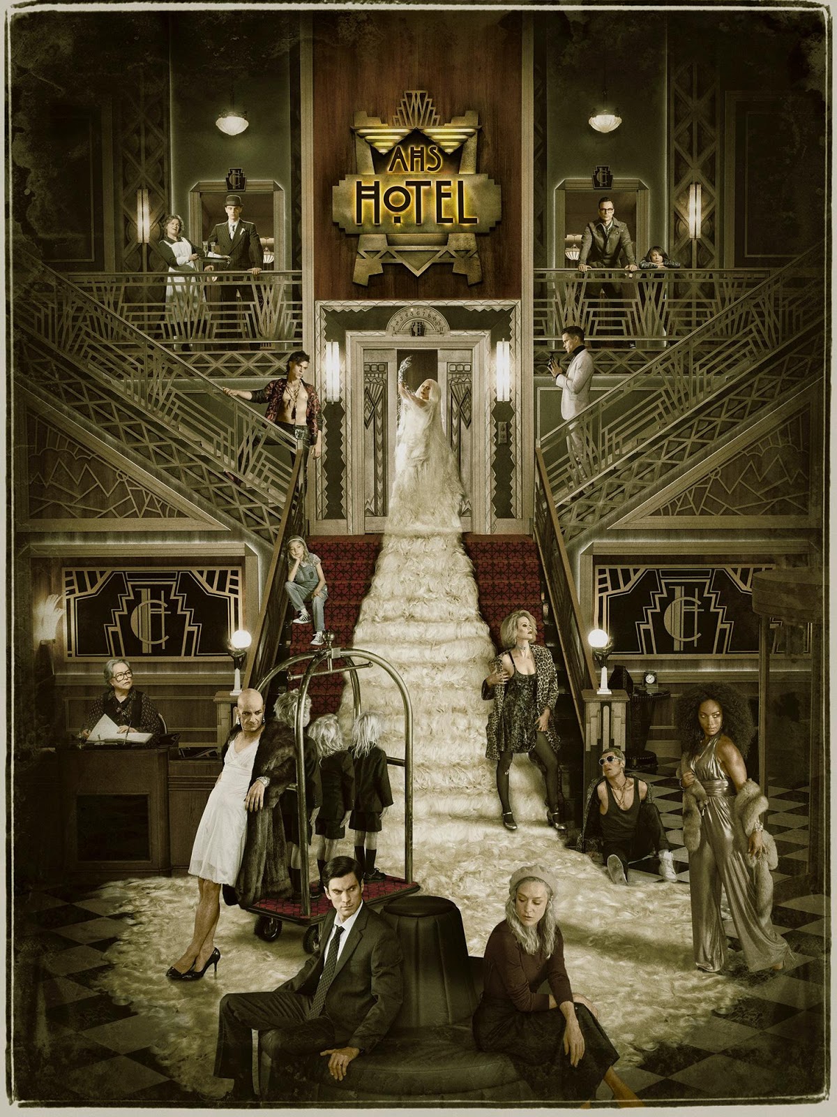 'AHS Hotel' Nuevo póster promocional protagonizado por el elenco
