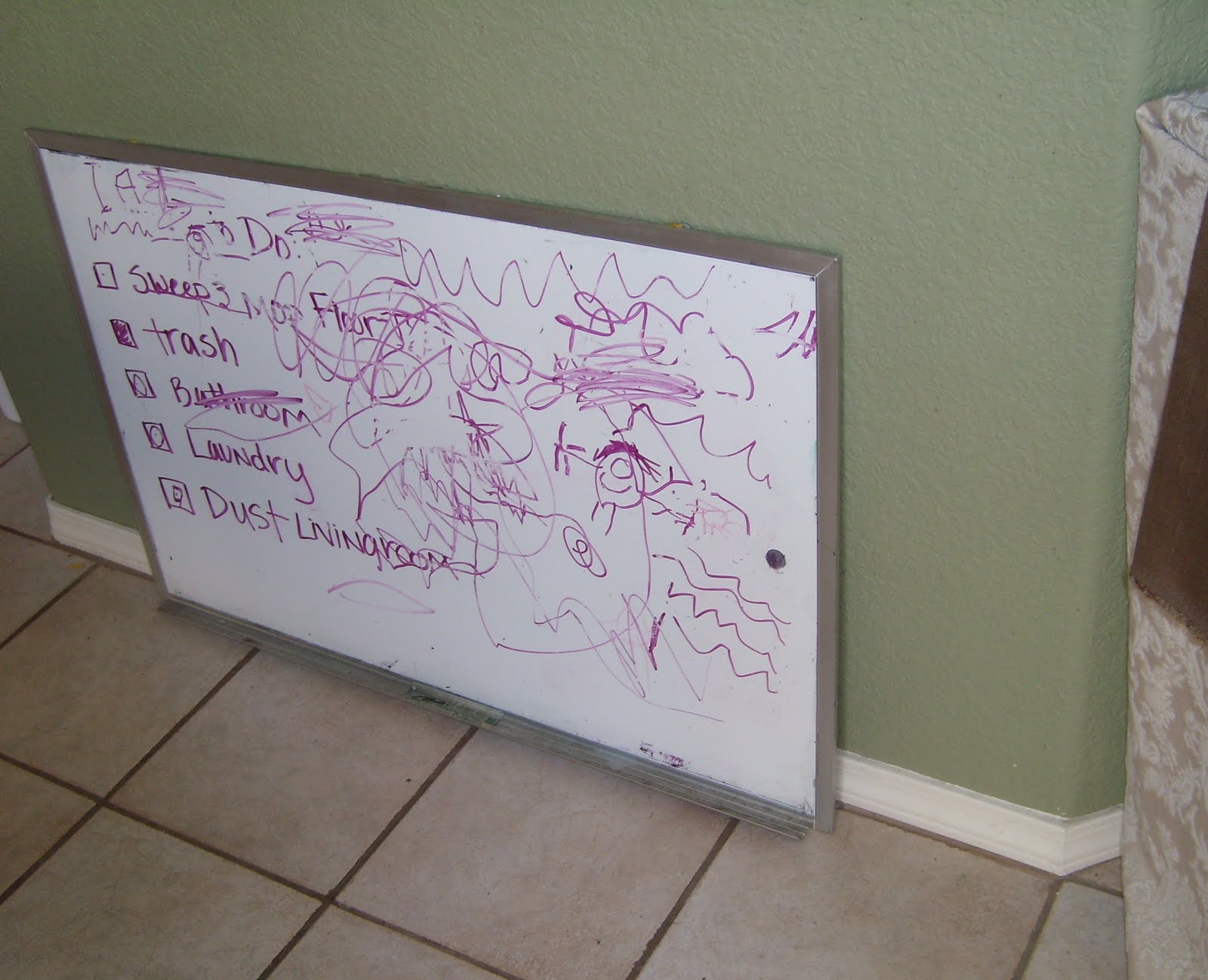 Chic Dreams Simple Custom Dry Erase Board