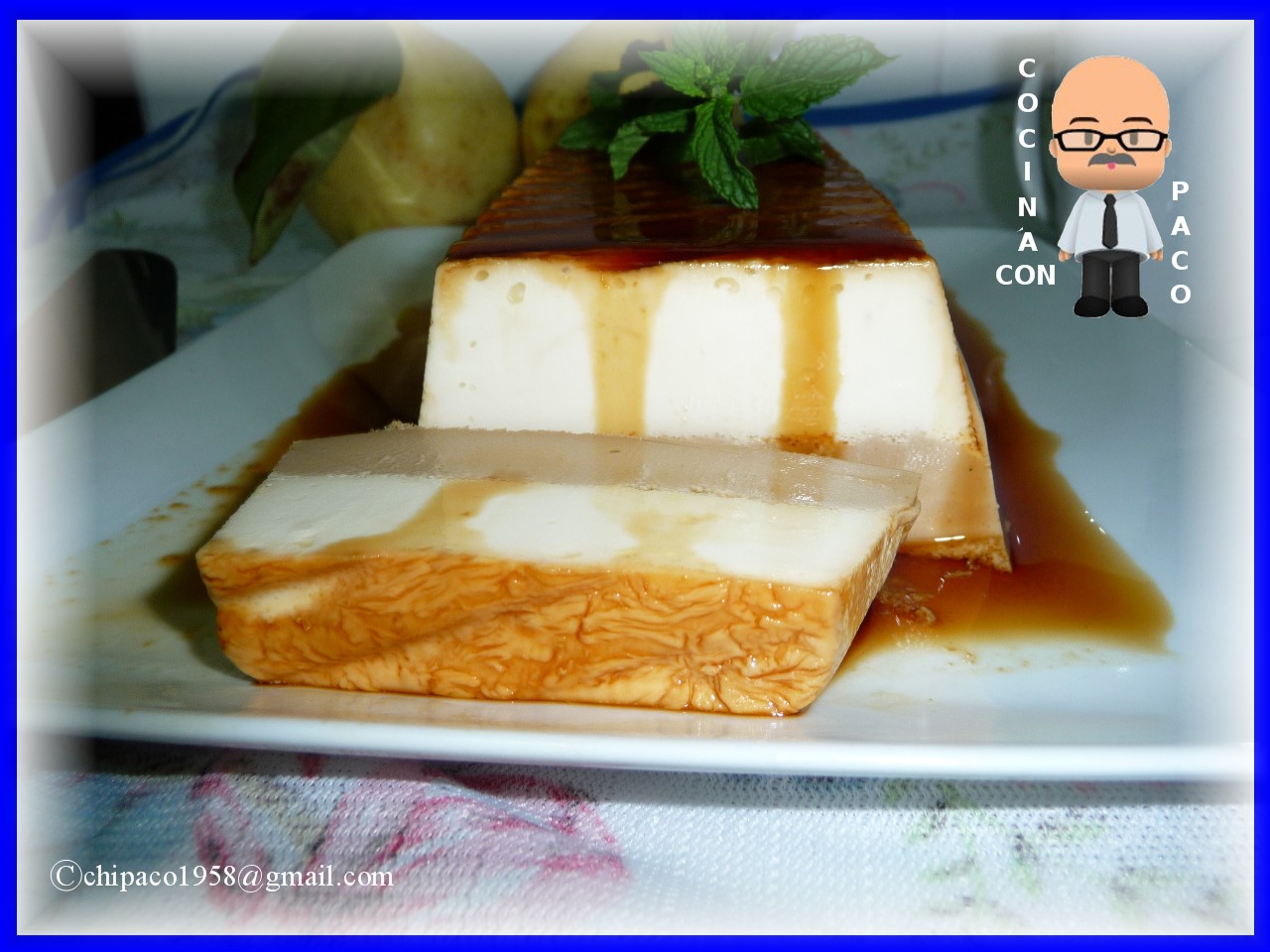 Pastel fresco de café y vainilla