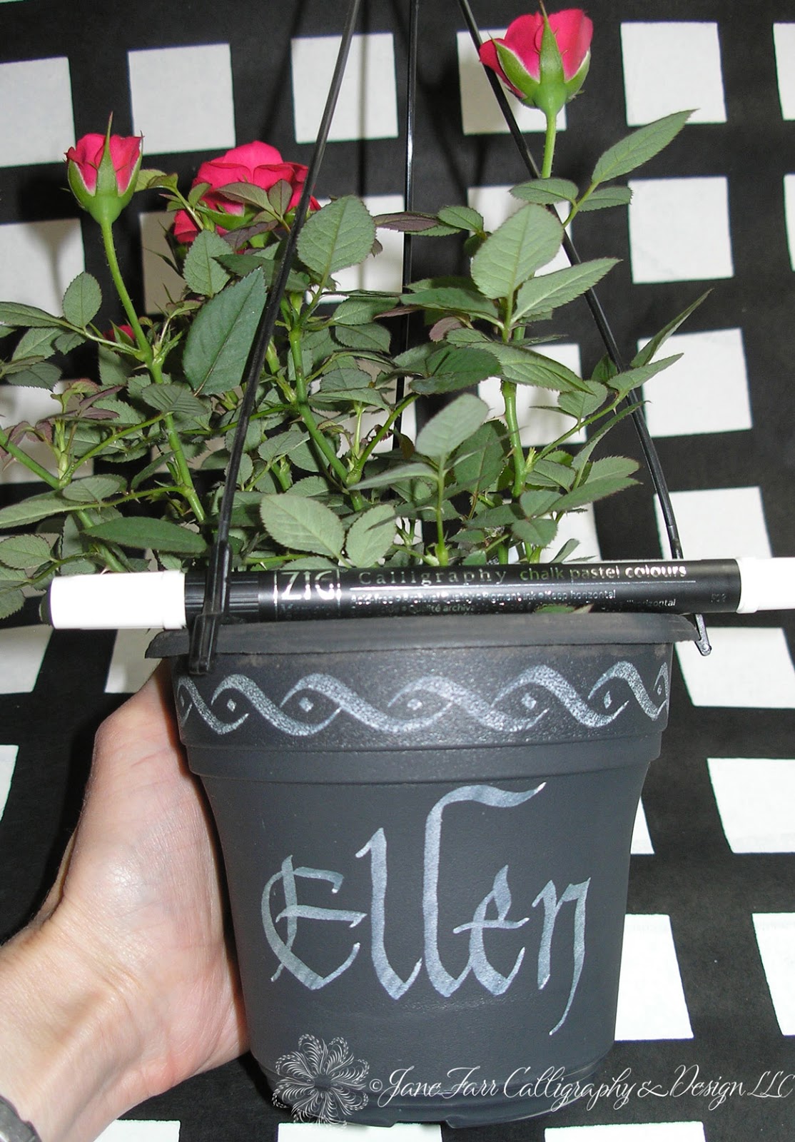 A Place To Flourish Calligraphy Flourish Friday Chalk Pen