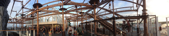 cruise ship ropes course