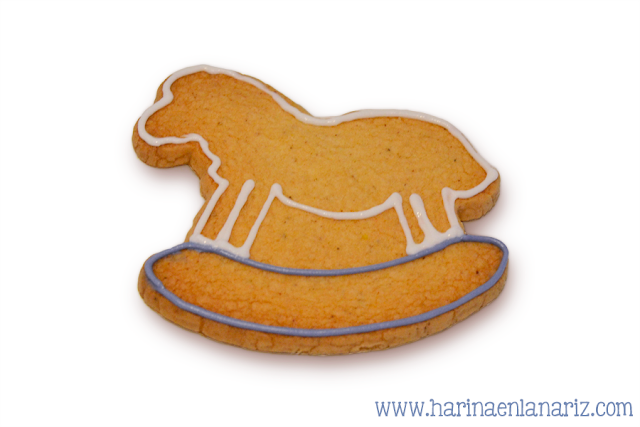 galleta caballo balancin paso a paso: delineado