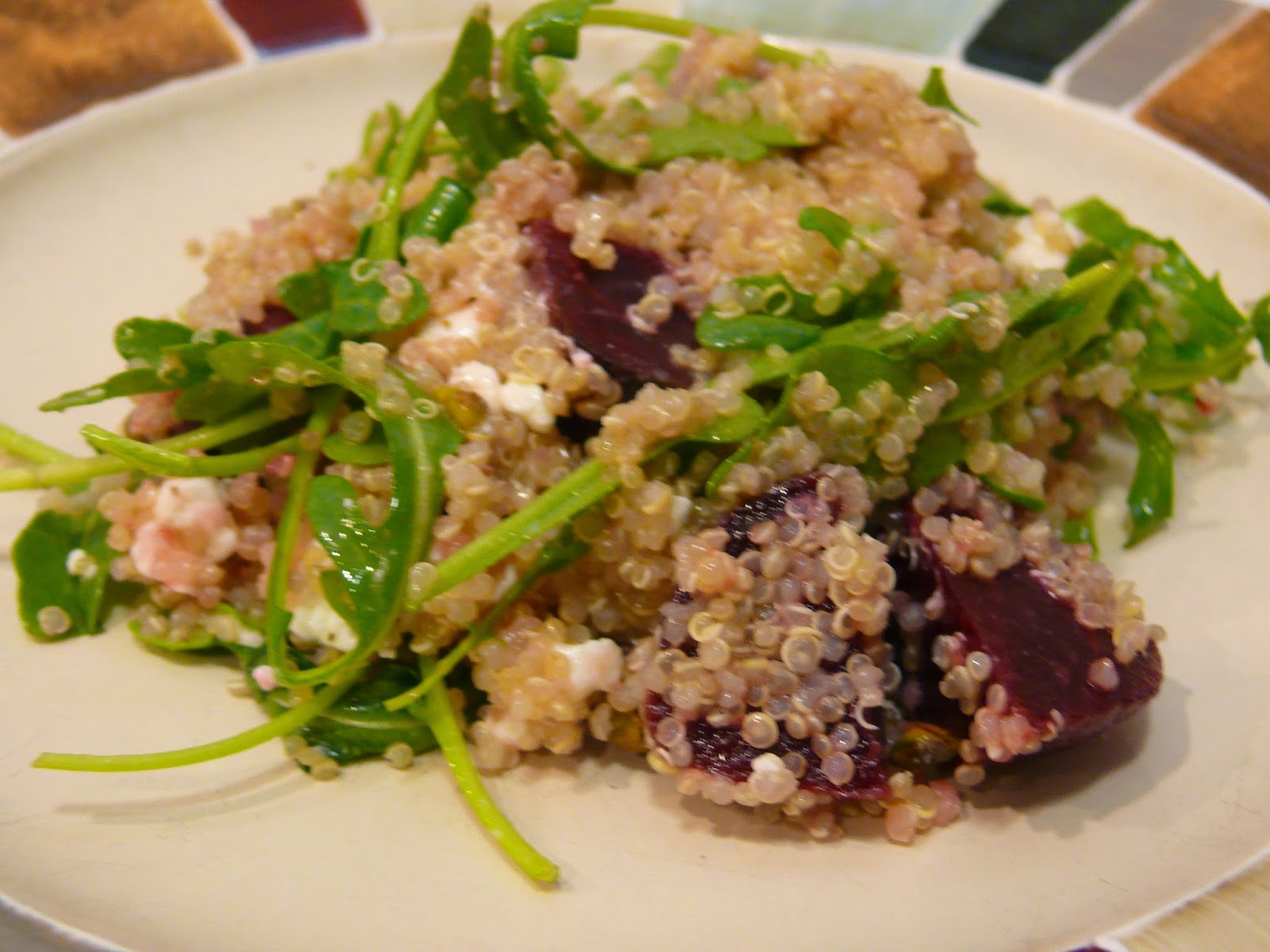 Imperfect & Fabulous Quinoa, Beet, & Pistachio Salad