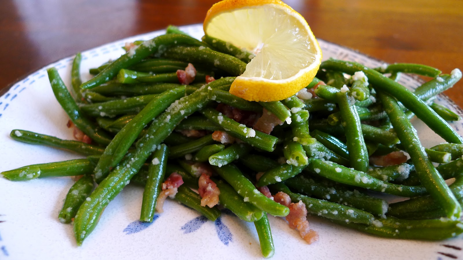 The Frugal Girlmet Green Beans with Bacon