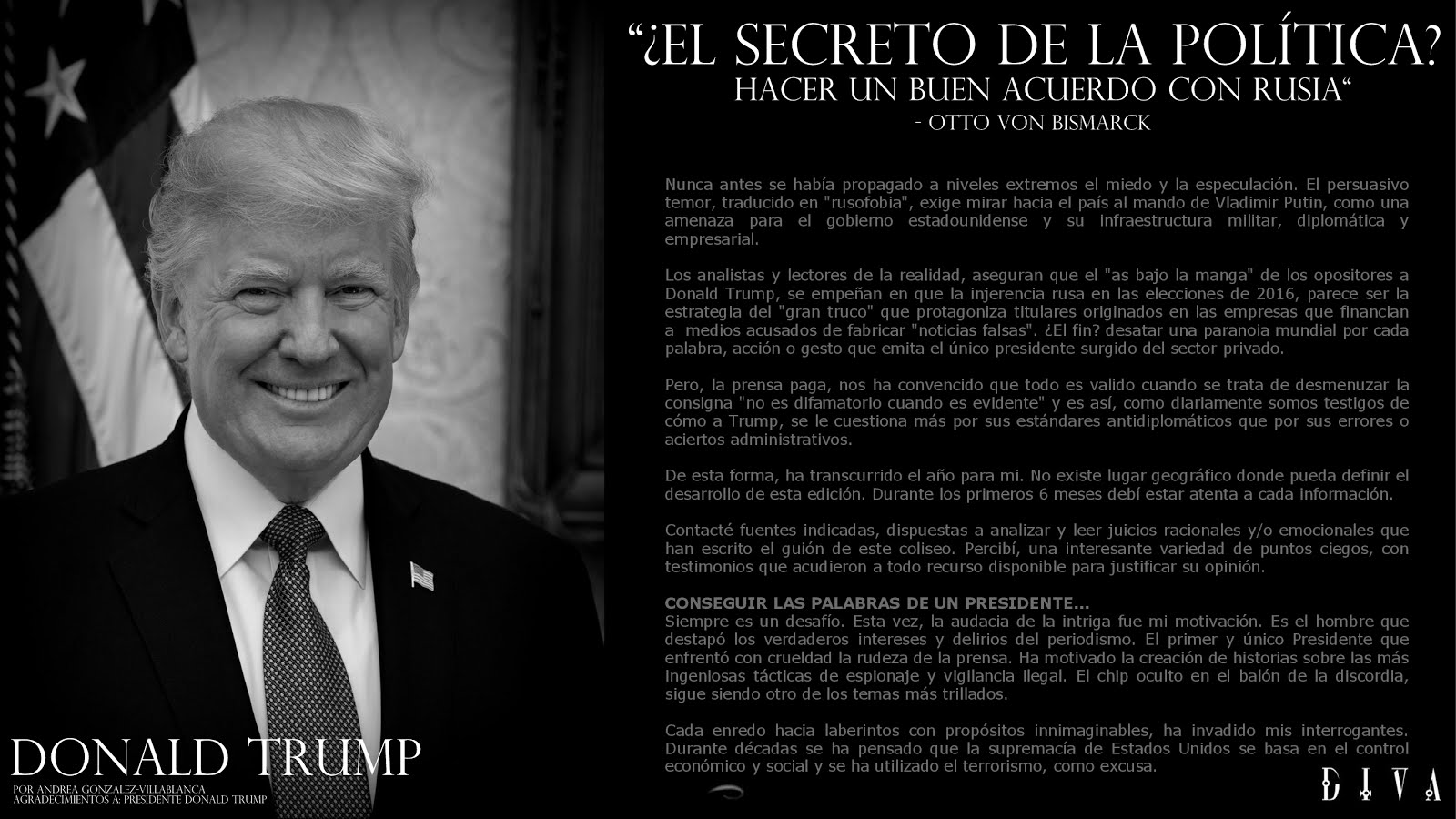 ¡EXCLUSIVO! • ¿El buen acuerdo? de Donald Trump
