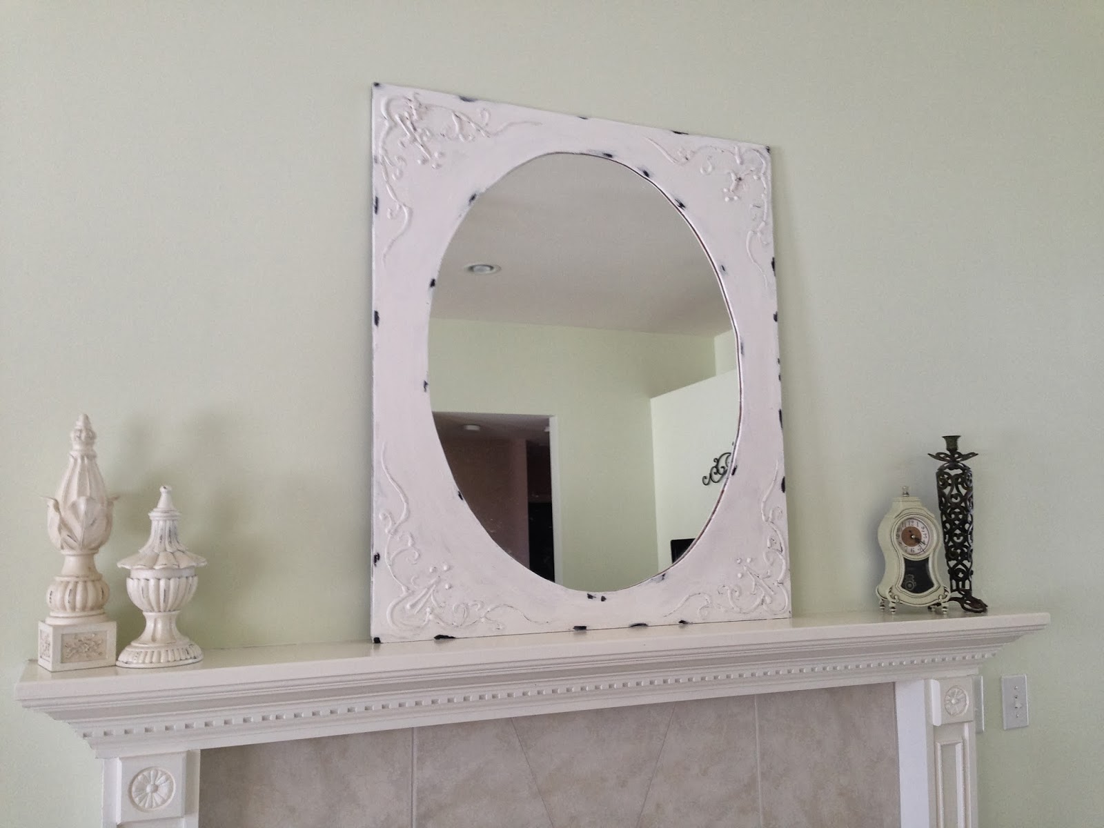Thrifty Treasures How to dress up a plain mirror
