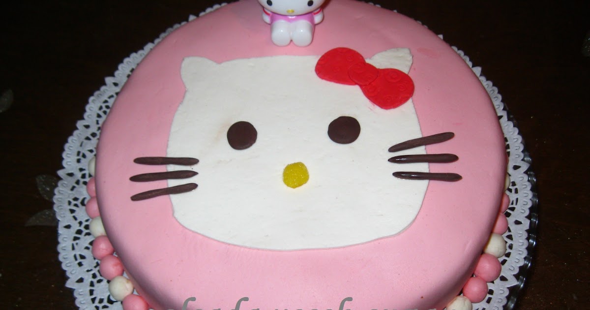 iki şekerli mutfağımdan butik kurabiye ve pasta HELLO KİTTY � Lİ PASTA