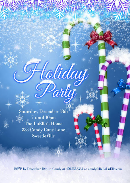 bella luella christmas and holiday party invitations holiday party cards
