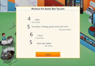 Game Dev Tycoon Review Scores