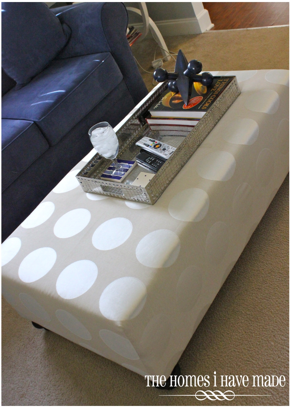 DIY Oversized Ottoman {Living Room Update} The Homes I Have Made