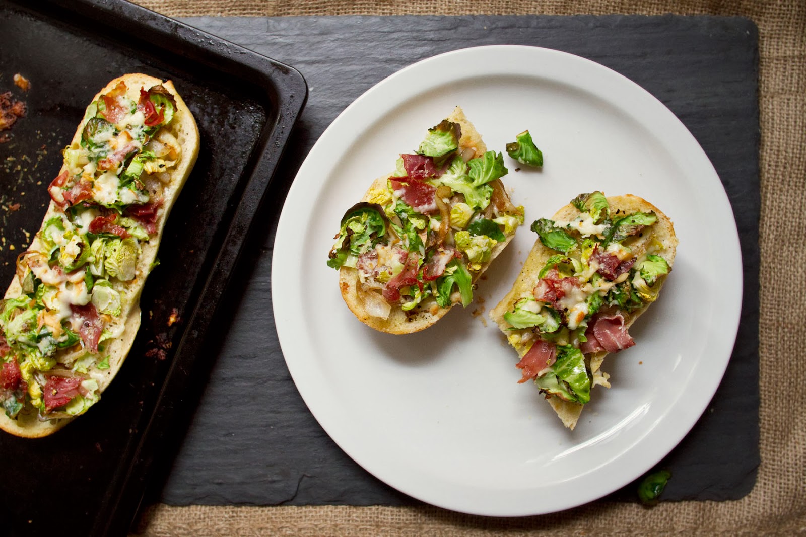 Little Market Kitchen Brussels Sprout and Prosciutto French Bread Pizza
