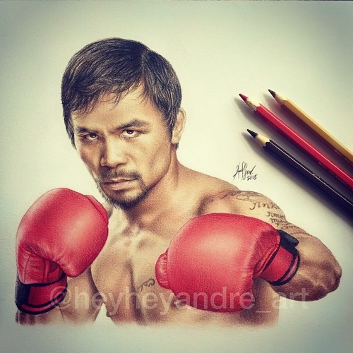 06-Manny-Pacquiao-André-Manguba-Celebrities-Drawn-and-Colored-in-with-Pencils-www-designstack-co