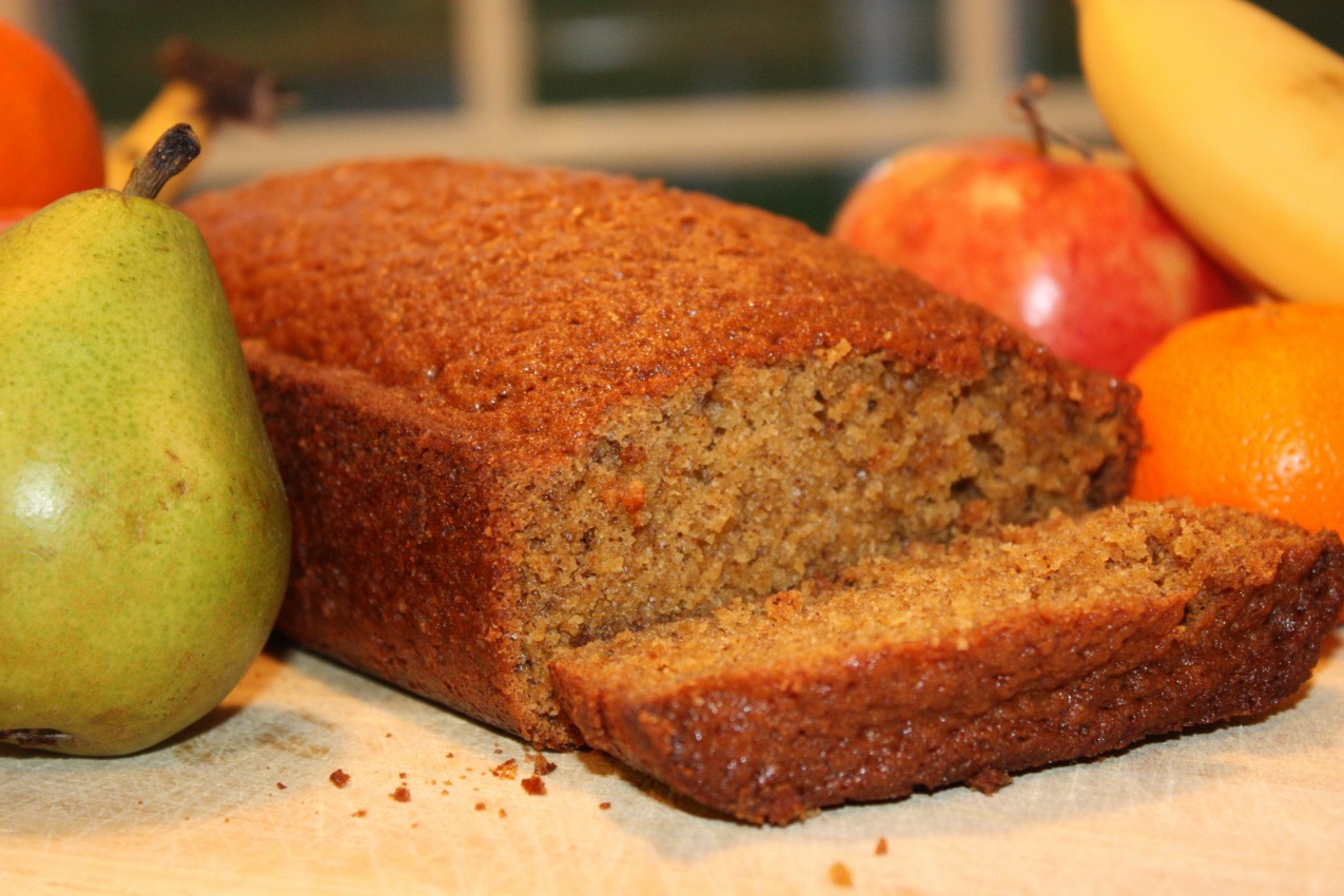 pass the peas, please cantaloupe bread with praline glaze