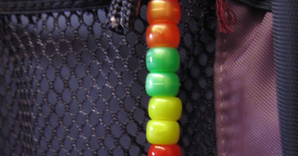 Mrs. Heeren's Happenings Bead Glyph Zipper Pull