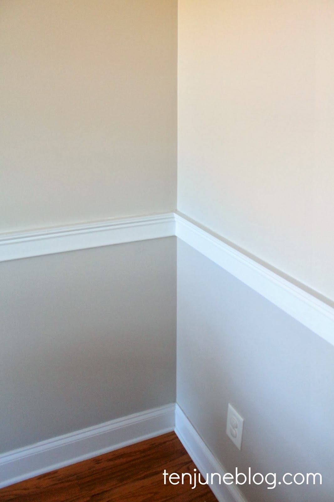 Ten June: Dining Room Paint Makeover- Sherwin Williams Agreeable Gray