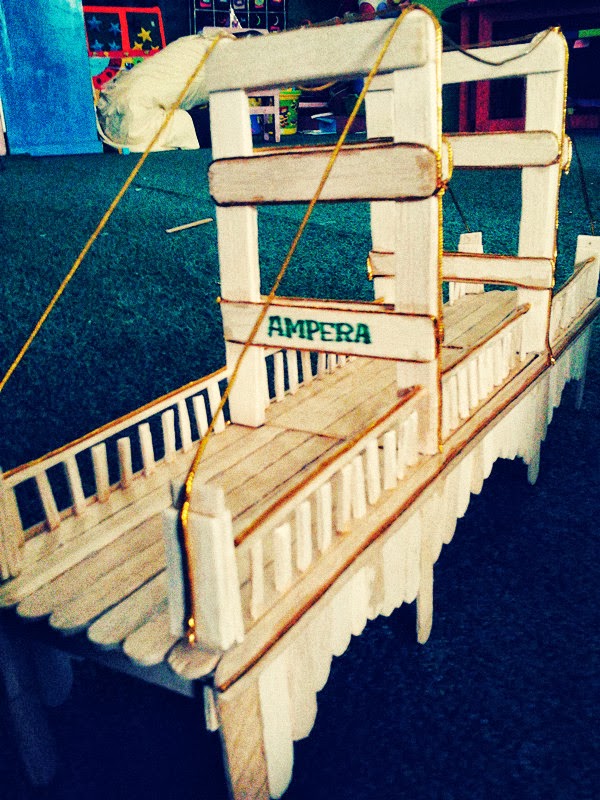 Contoh Gambar Sketsa Miniatur Jembatan Gudang Sketsa