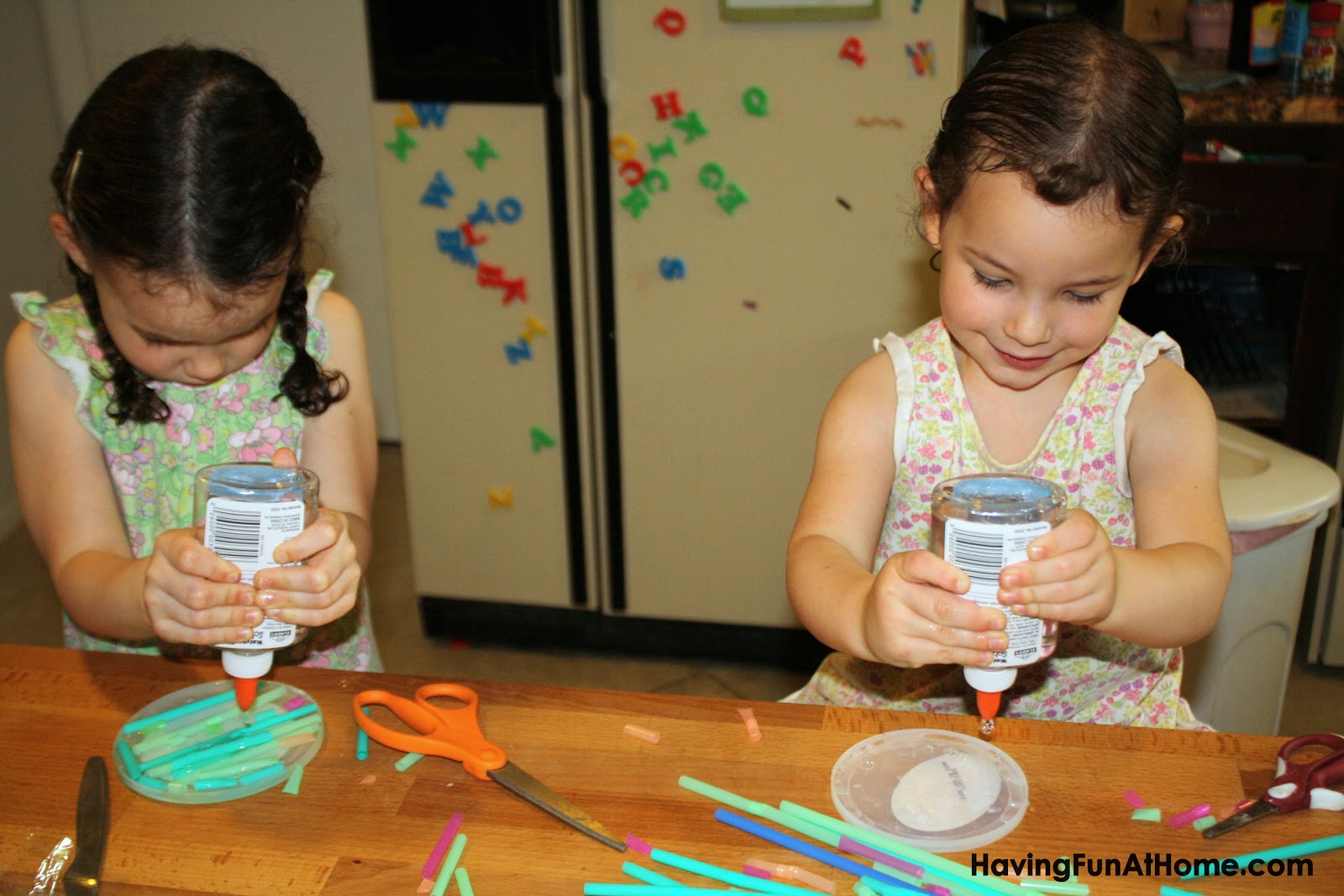 Having Fun at Home DIY Suncatchers with Clear Glue