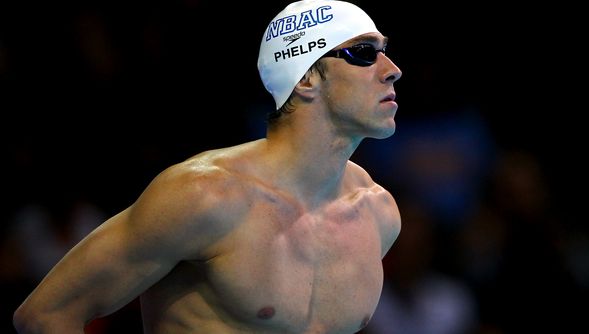 Michael Phelps swimming