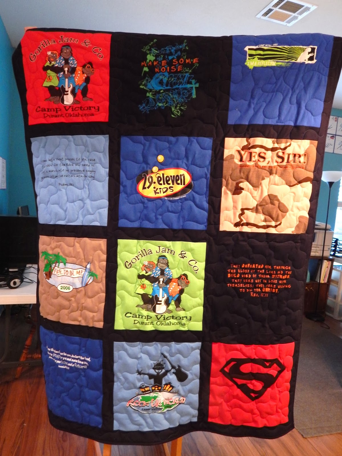 The Fleming's Nine A TShirt Quilt!