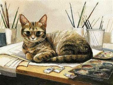 Lukisan Kucing