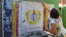 A Confecção do - Cho-Ku-Rei - em Mosaico.