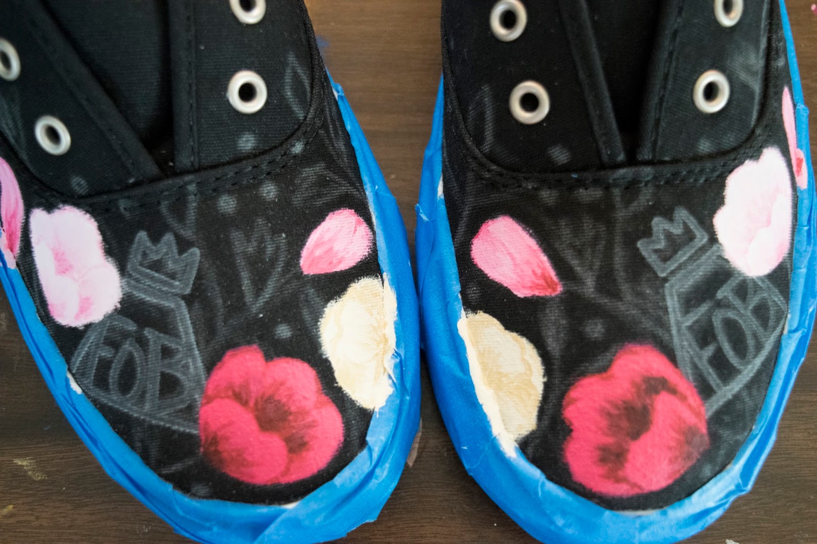 The Informed Artist How To Paint Canvas Shoes