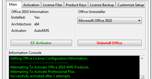 Office 2010 (Toolkit and EZ-Activator) 2.0.1 Final full version