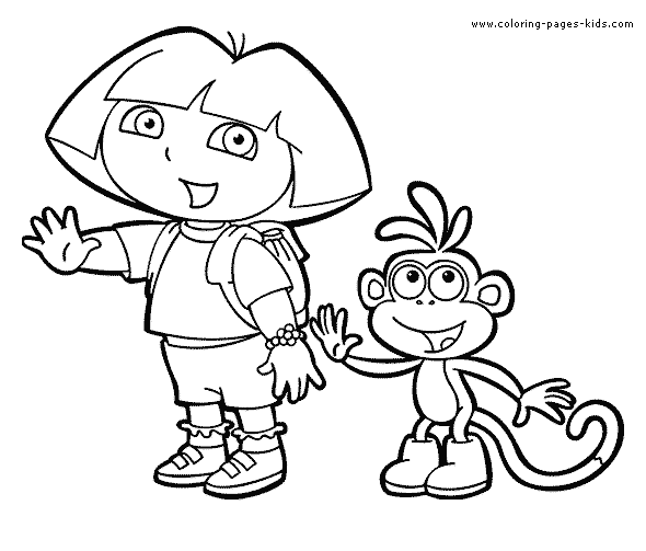 Dora Explorer Printable Coloring Pages