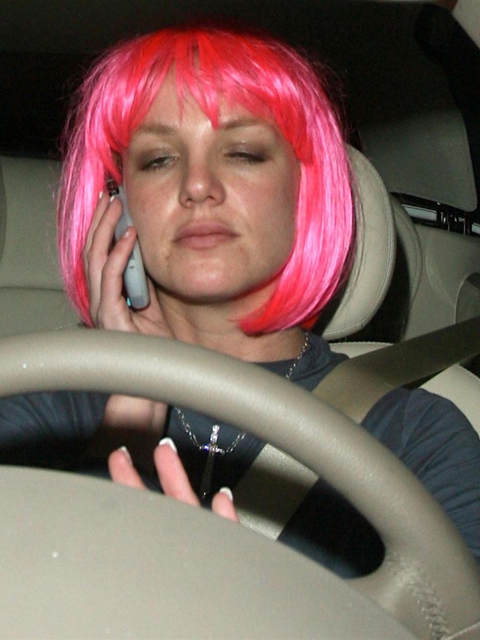 Fashionguru99 Britney Spears Pink Wig Hairstyle