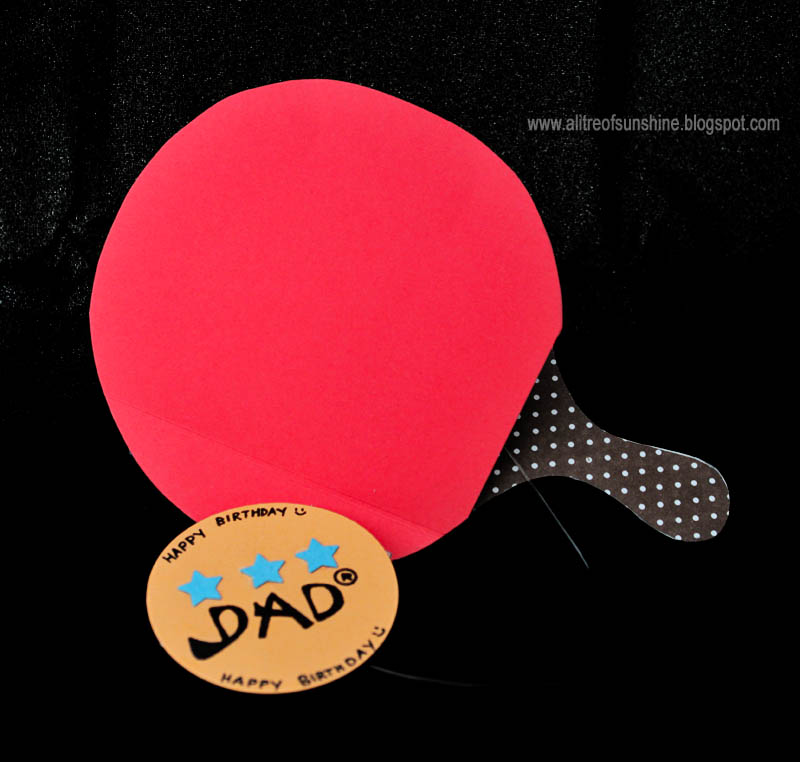 a litre of sunshine Table Tennis Birthday Card