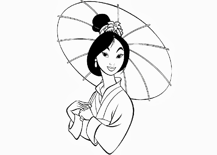Desenhos para Colorir e Imprimir: Desenhos para Colorir da Mulan