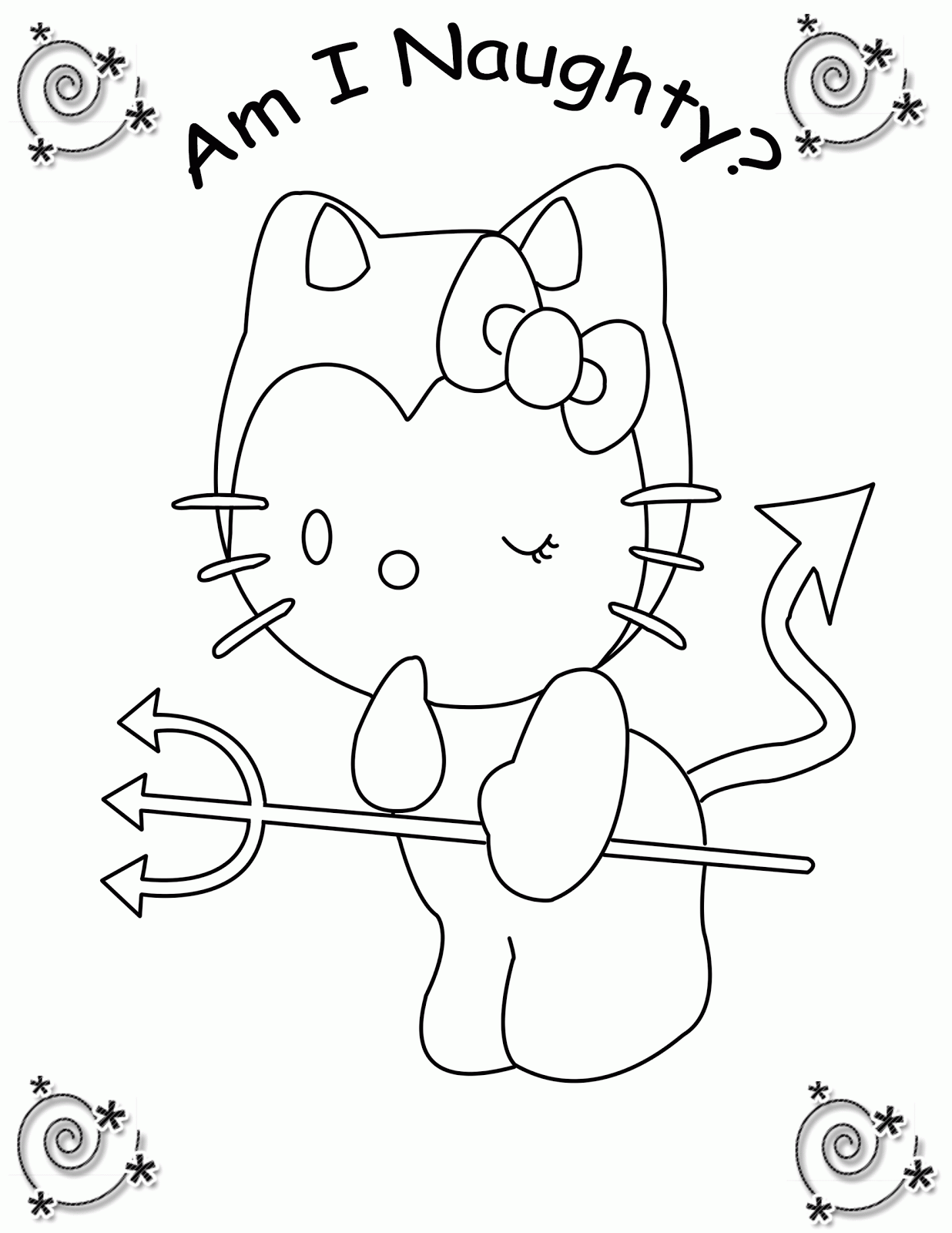 Evil Hello Kitty Coloring Pages : Hello kitty girlie learn to coloring Evil Hello Kitty Coloring Pages : Hello kitty girlie learn to coloring