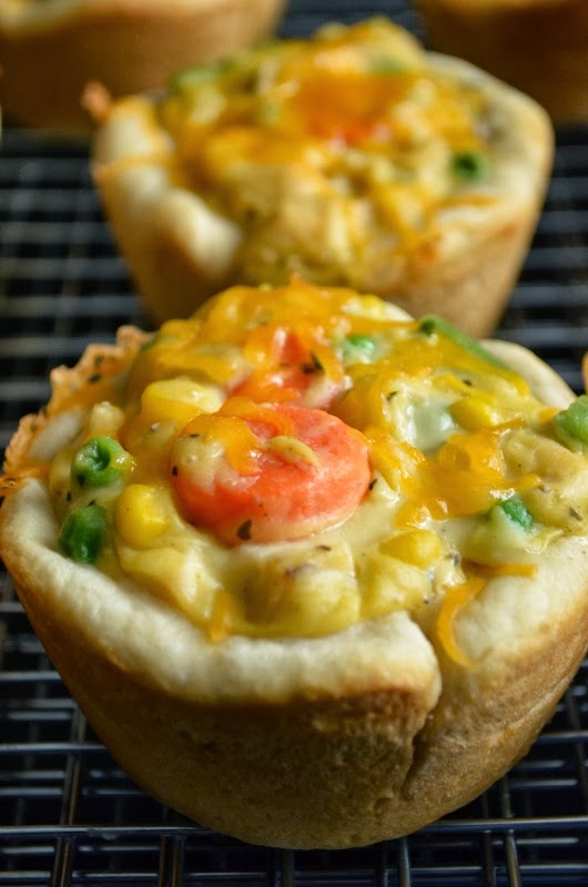 For the Love of Dessert Chicken Pot Pie Cupcakes