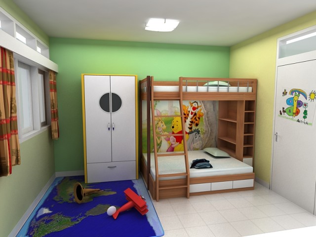   Interior Kamar Tidur Anak Minimalis Modern - Model Rumah
Minimalis 