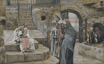 Jesus and the Little Child by James Tissot