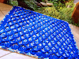 Tapete Entrelaçado Azul (Dupla Face)