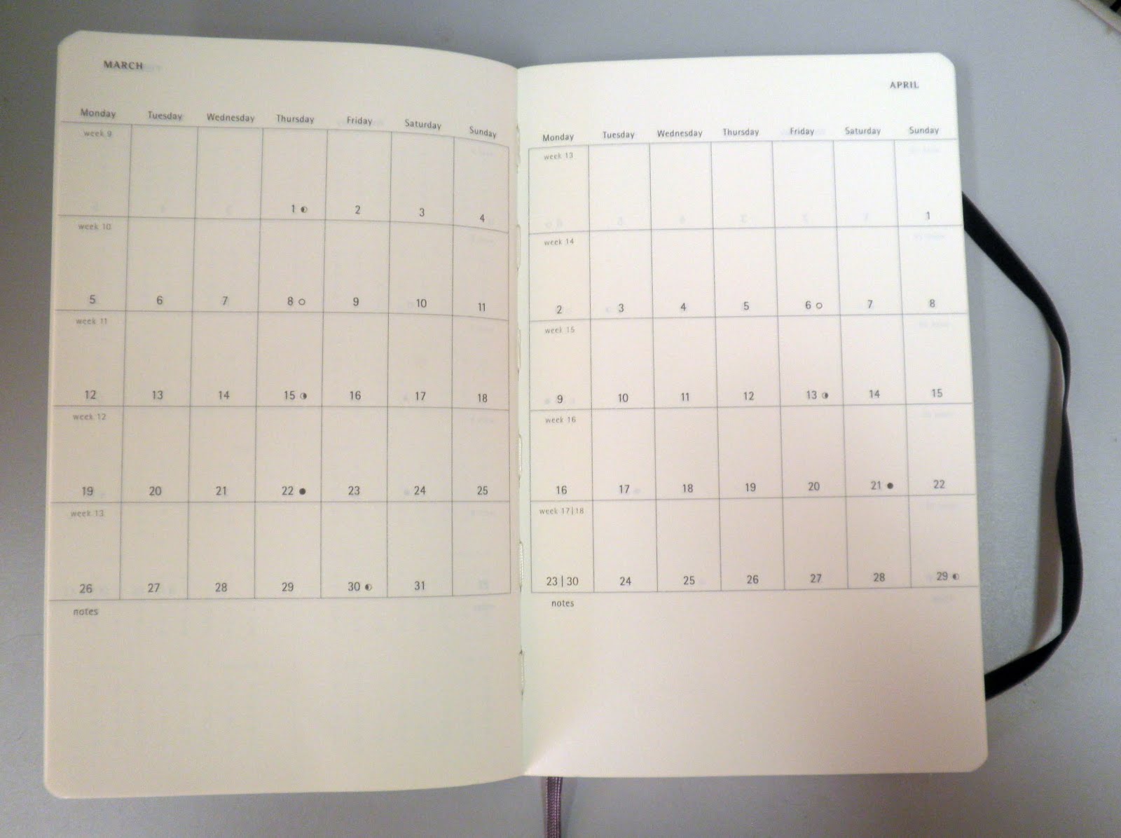 Pocket Blonde Moleskine 2012 Weekly Notebook Diary/Planner