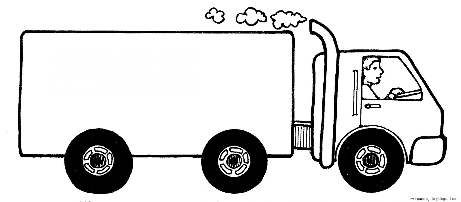 Truck Clip Art Black and White Truck Clip Art Black and White