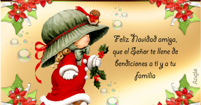 MENSAJITOS ILUSTRADOS: FELIZ NAVIDAD AMIGA