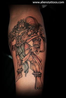 Aliens Tattoo: Lord Hanuman Tattoo, Inked by Sunny at Aliens Tattoo, Mumbai