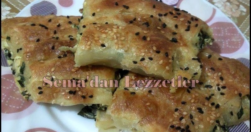 Semadan Lezzetler: ISPANAKLI & PIRASALI KOL BÖREĞİ (EL AÇMASI)