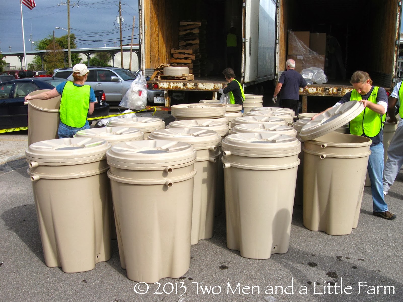 Two Men and a Little Farm HOUSTON RAIN BARREL AND COMPOST BIN SALE